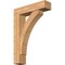 Ekena Millwork Thorton Block Smooth Bracket w/ Offset Brace, Western Red Cedar, 7 1/2"W x 30"D x 42"H BKT0806X30X42THR05SWR - alternate 1